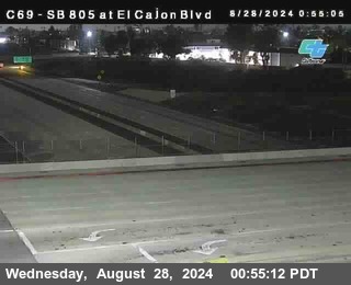 SB 805 at El Cajon Blvd (On Ramp)