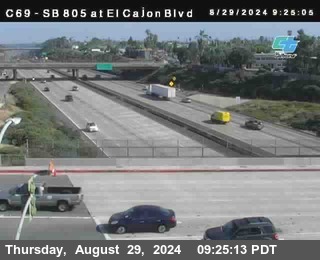 SB 805 at El Cajon Blvd (On Ramp)