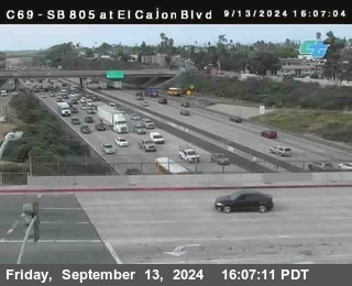 SB 805 at El Cajon Blvd (On Ramp)