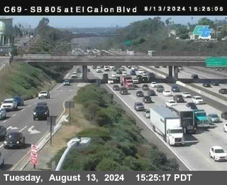 SB 805 at El Cajon Blvd (On Ramp)