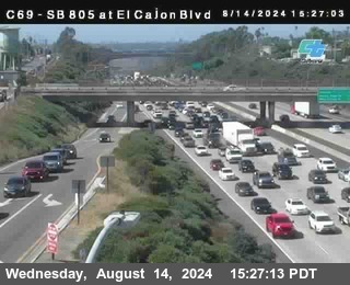 SB 805 at El Cajon Blvd (On Ramp)