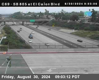 SB 805 at El Cajon Blvd (On Ramp)