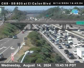 SB 805 at El Cajon Blvd (On Ramp)