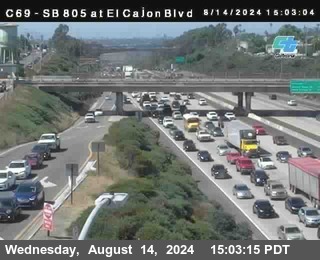 SB 805 at El Cajon Blvd (On Ramp)