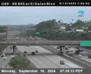 SB 805 at El Cajon Blvd (On Ramp)