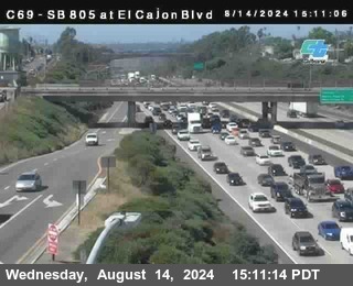 SB 805 at El Cajon Blvd (On Ramp)