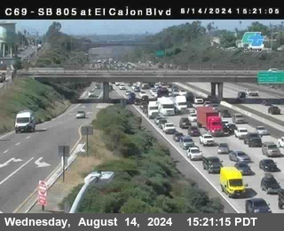 SB 805 at El Cajon Blvd (On Ramp)