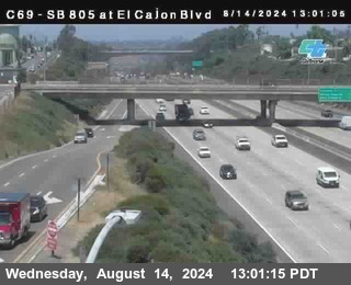 SB 805 at El Cajon Blvd (On Ramp)