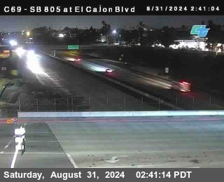 SB 805 at El Cajon Blvd (On Ramp)