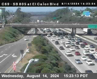 SB 805 at El Cajon Blvd (On Ramp)