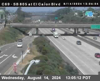 SB 805 at El Cajon Blvd (On Ramp)