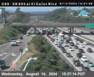 SB 805 at El Cajon Blvd (On Ramp)