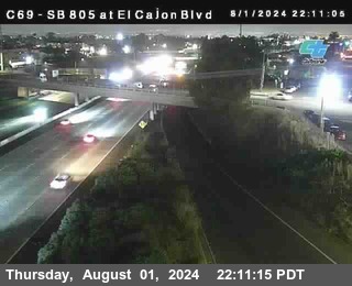 SB 805 at El Cajon Blvd (On Ramp)