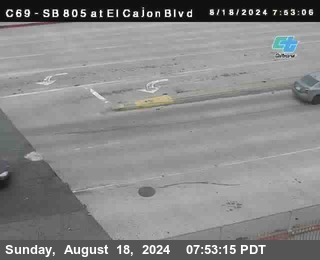 SB 805 at El Cajon Blvd (On Ramp)