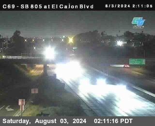 SB 805 at El Cajon Blvd (On Ramp)