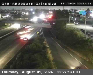 SB 805 at El Cajon Blvd (On Ramp)