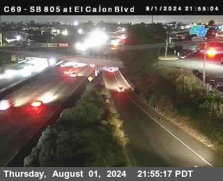 SB 805 at El Cajon Blvd (On Ramp)