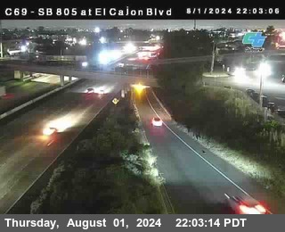 SB 805 at El Cajon Blvd (On Ramp)