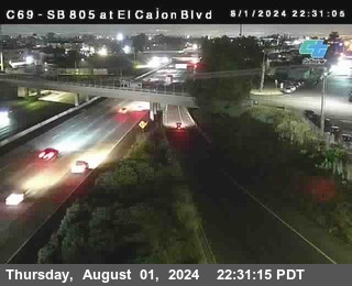 SB 805 at El Cajon Blvd (On Ramp)