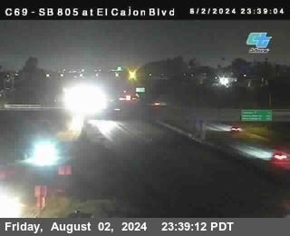 SB 805 at El Cajon Blvd (On Ramp)