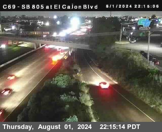 SB 805 at El Cajon Blvd (On Ramp)