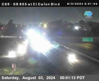 SB 805 at El Cajon Blvd (On Ramp)