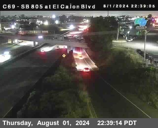 SB 805 at El Cajon Blvd (On Ramp)