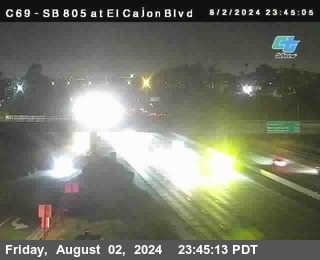 SB 805 at El Cajon Blvd (On Ramp)