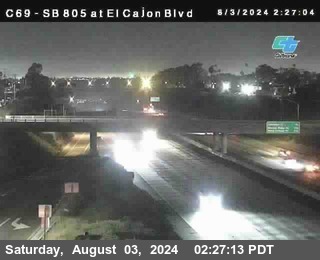 SB 805 at El Cajon Blvd (On Ramp)