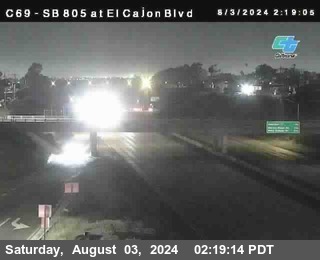 SB 805 at El Cajon Blvd (On Ramp)