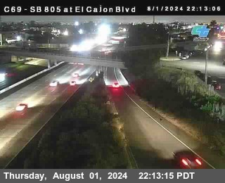 SB 805 at El Cajon Blvd (On Ramp)