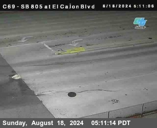 SB 805 at El Cajon Blvd (On Ramp)