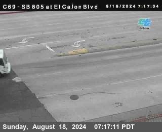 SB 805 at El Cajon Blvd (On Ramp)