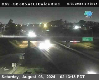 SB 805 at El Cajon Blvd (On Ramp)