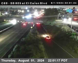 SB 805 at El Cajon Blvd (On Ramp)