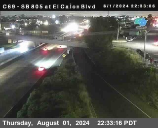 SB 805 at El Cajon Blvd (On Ramp)