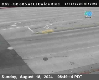 SB 805 at El Cajon Blvd (On Ramp)