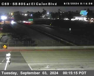 SB 805 at El Cajon Blvd (On Ramp)