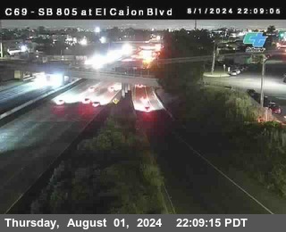 SB 805 at El Cajon Blvd (On Ramp)