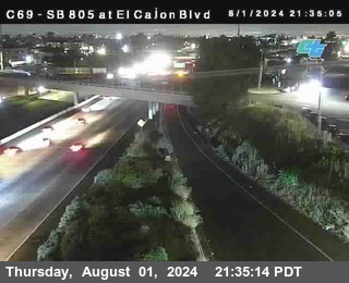 SB 805 at El Cajon Blvd (On Ramp)