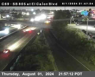 SB 805 at El Cajon Blvd (On Ramp)