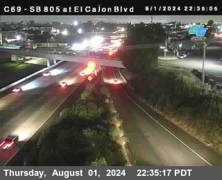 SB 805 at El Cajon Blvd (On Ramp)