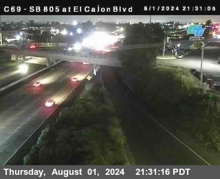 SB 805 at El Cajon Blvd (On Ramp)