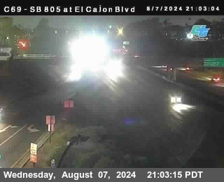 SB 805 at El Cajon Blvd (On Ramp)