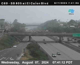 SB 805 at El Cajon Blvd (On Ramp)