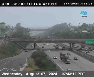 SB 805 at El Cajon Blvd (On Ramp)