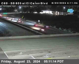 SB 805 at El Cajon Blvd (On Ramp)