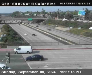 SB 805 at El Cajon Blvd (On Ramp)