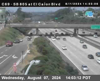 SB 805 at El Cajon Blvd (On Ramp)