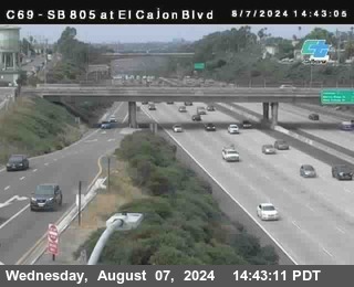 SB 805 at El Cajon Blvd (On Ramp)